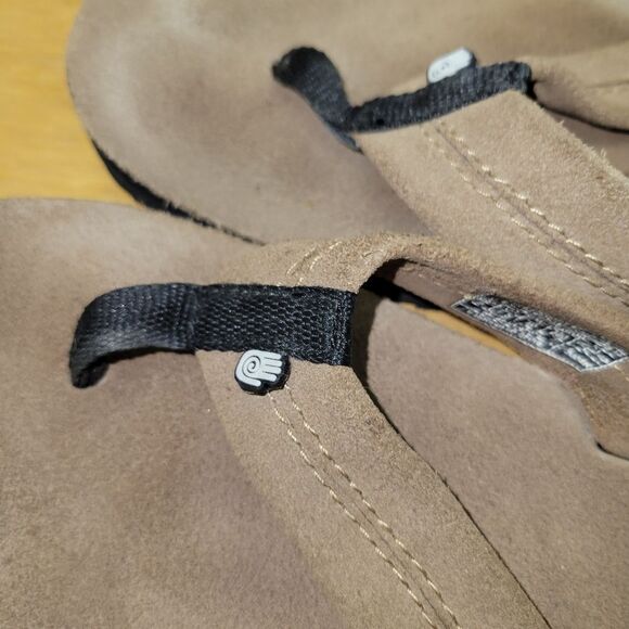 Teva Mush suede flip flops sandals Old Town Brown  sz 9 6149 - Picture 5 of 7